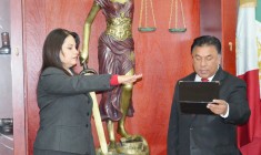 La Lic. Ana Bertha Adame, rindió protesta como nueva Diectora Jurídica de la Presidencia del Tribunal Superior de Justicia.